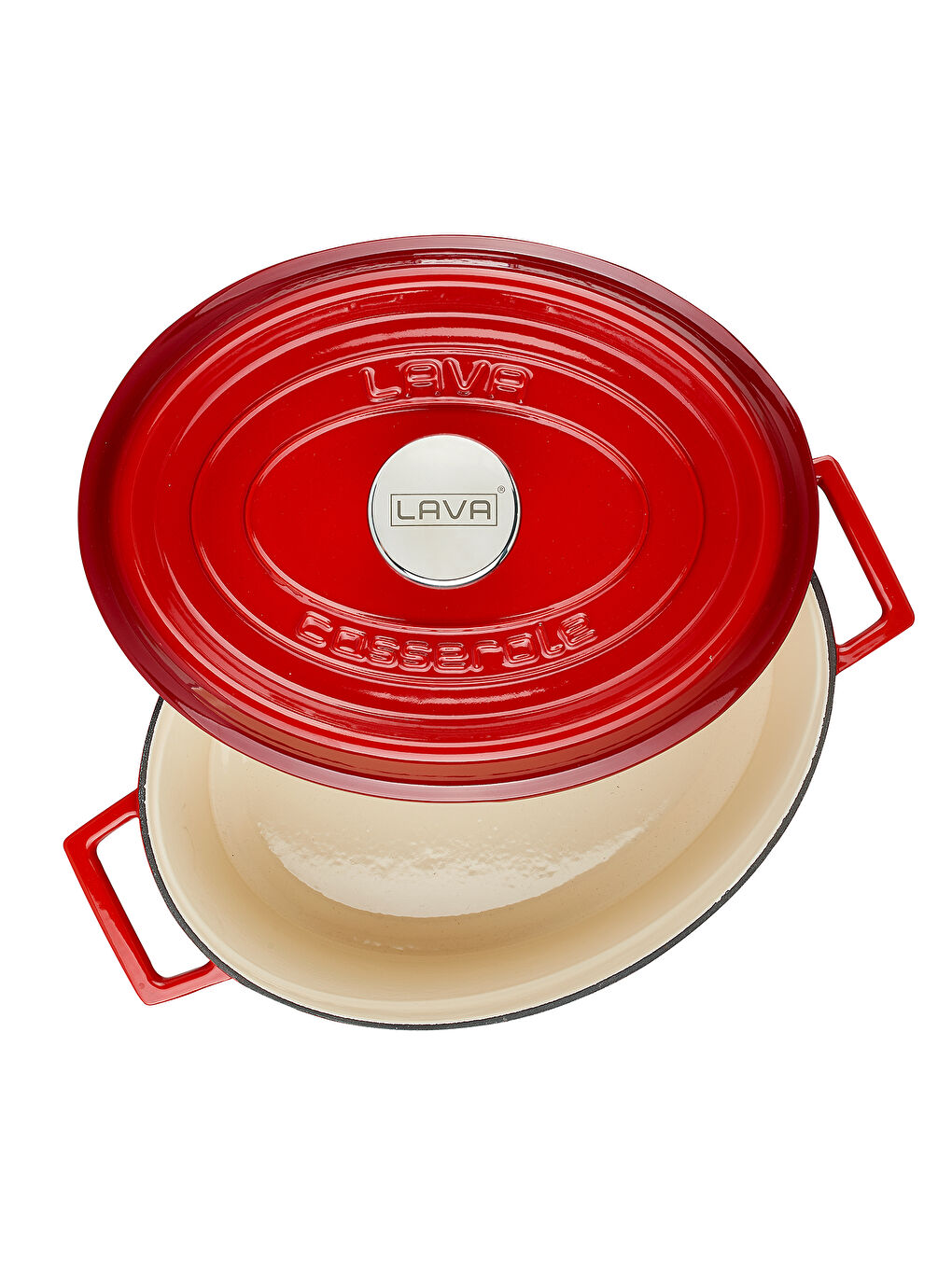 Kırmızı Oval Tencere Edition Serisi Ölçü 25x31 cm-2