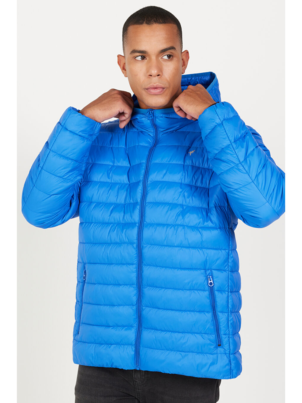 Mavi Erkek Saks Standart Fit Normal Kesim Kapüşonlu Mont-1