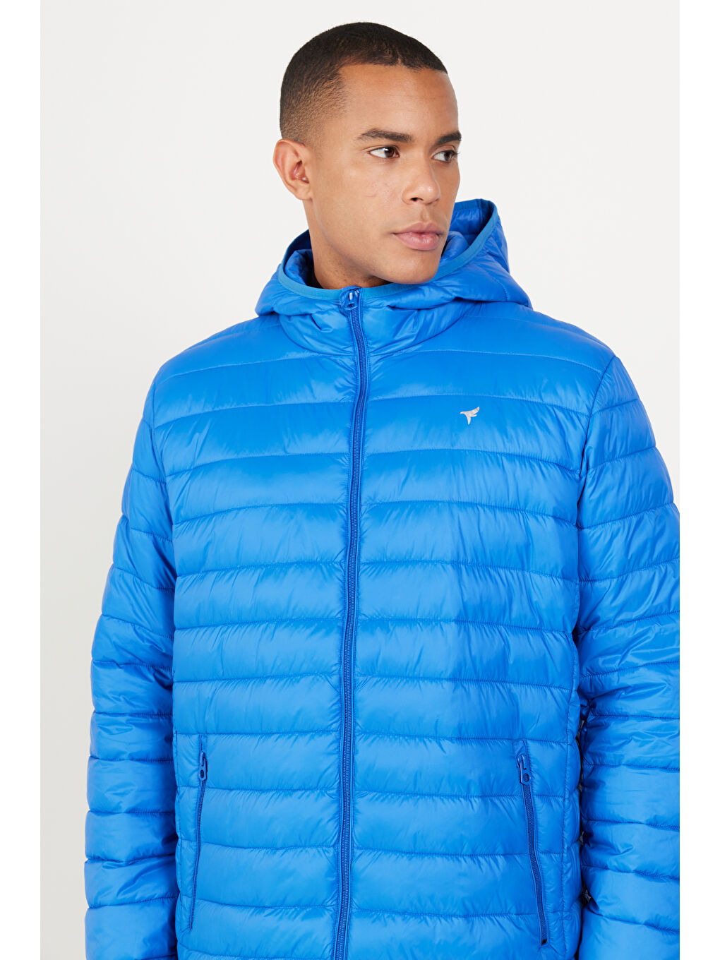 Mavi Erkek Saks Standart Fit Normal Kesim Kapüşonlu Mont-2