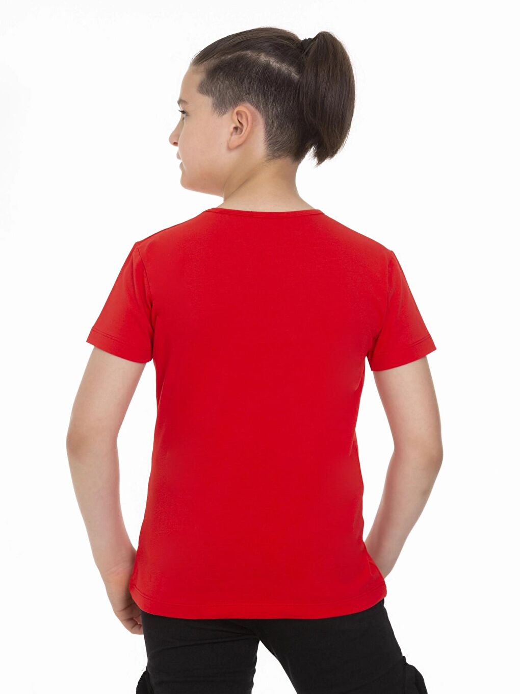 Kırmızı Atatürk Baskılı Tişört 9096-3