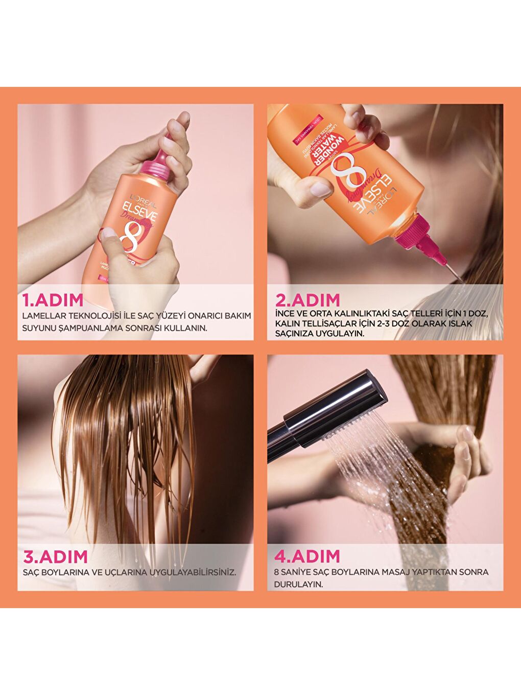 Elseve Dream Long Wonder Water Mucize Bakım Suyu 200 ml-8