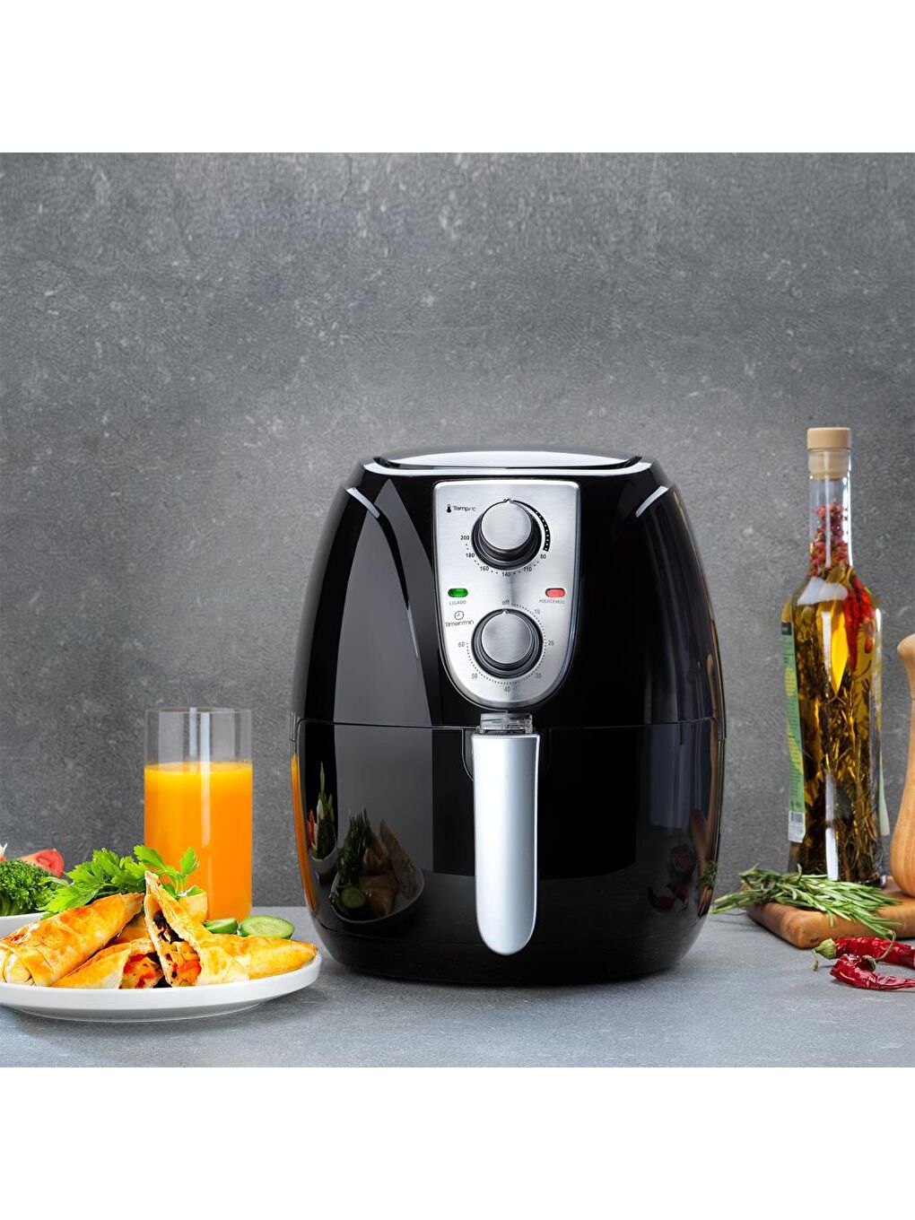 SCHAFER Siyah Smart Airfryer/Sıcak Hava Fritözü-Siyah - 1