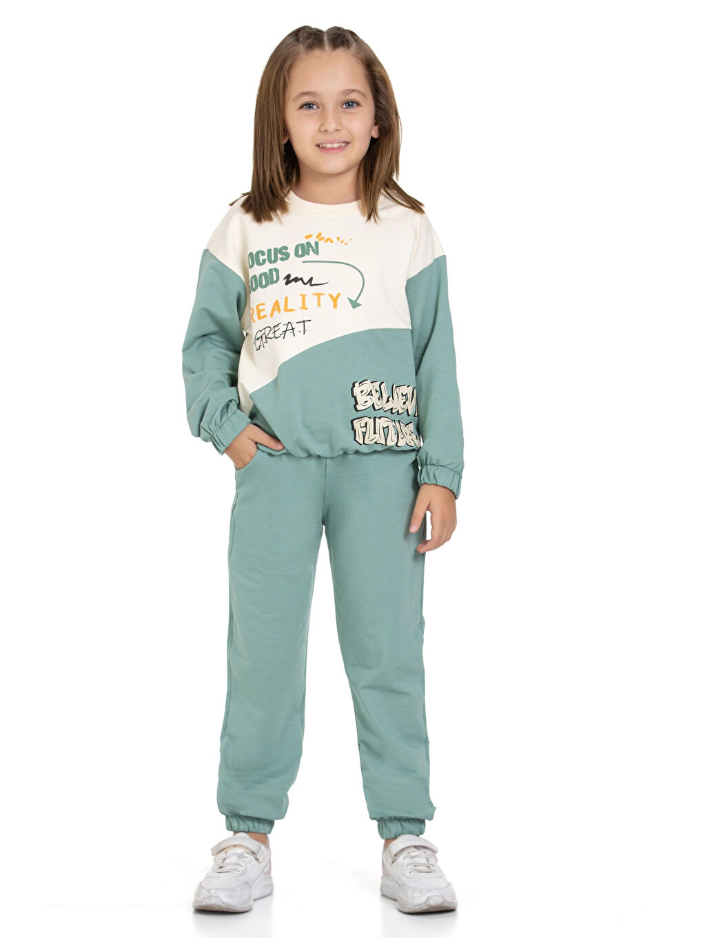 Turkuaz Focus On Good Baskılı Takım 74454-2