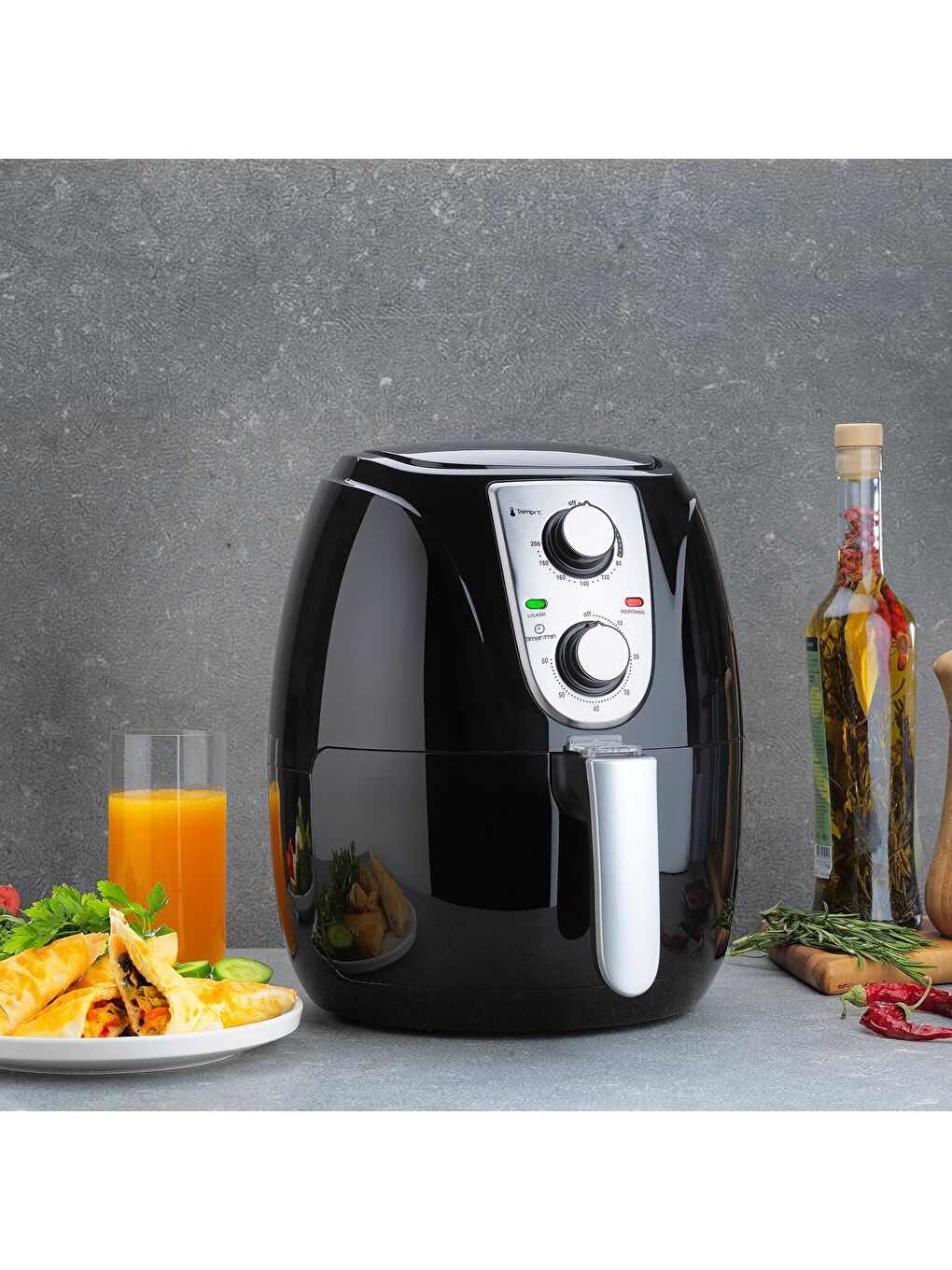 SCHAFER Siyah Smart Airfryer/Sıcak Hava Fritözü-Siyah - 2