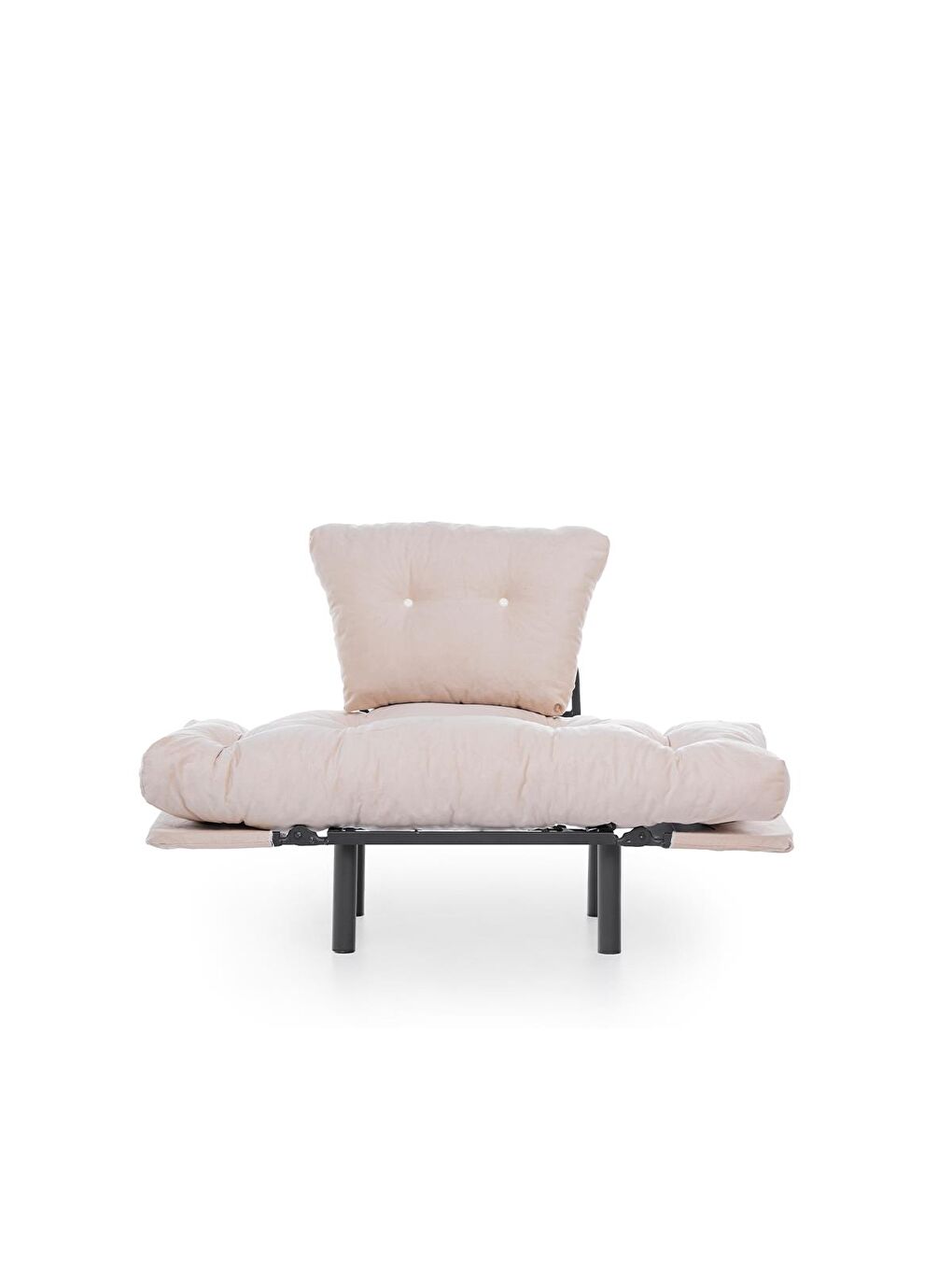 Ekru Nitta Tekli Yataklı Koltuk - Krem-4