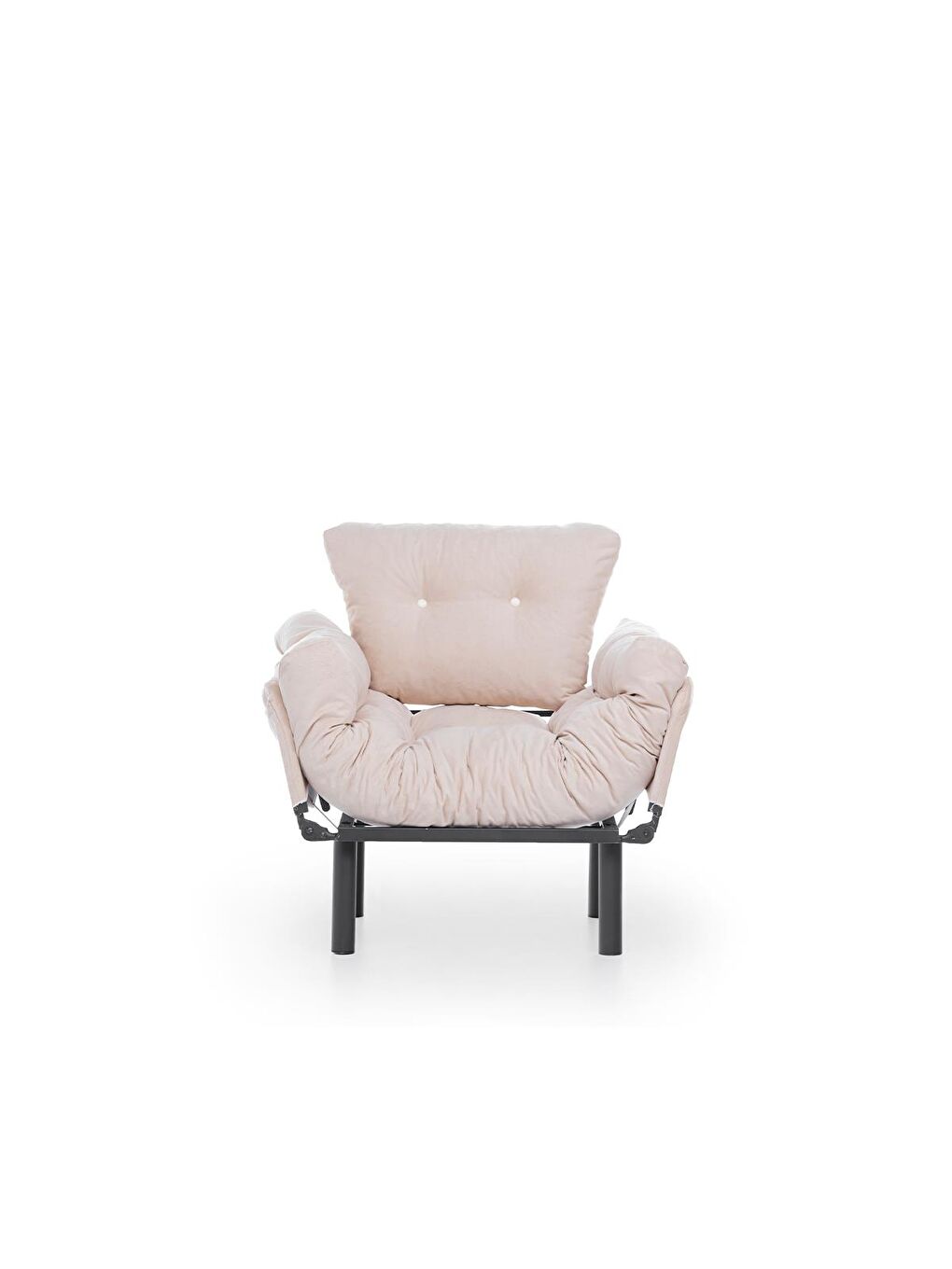 Ekru Nitta Tekli Yataklı Koltuk - Krem-6