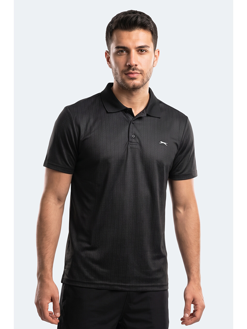 Robles Erkek Polo Yaka Siyah Tişört