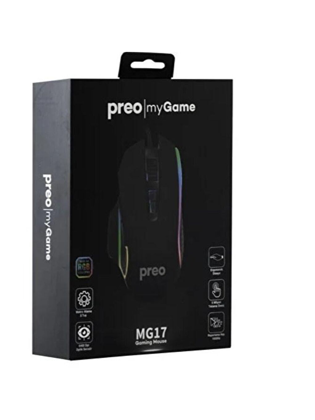 Technow Siyah My Game Preo Mg17 Rgb Led Kablolu Gaming Mouse - 4