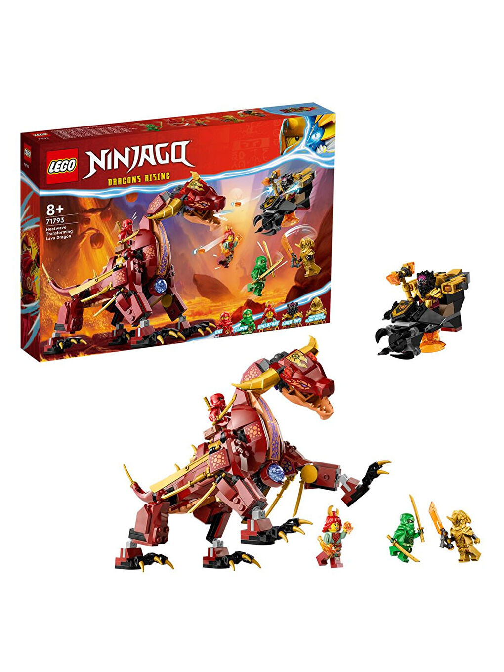 Lego Ninjago Heatwave Dönüşen Lav Ejderhası 71793