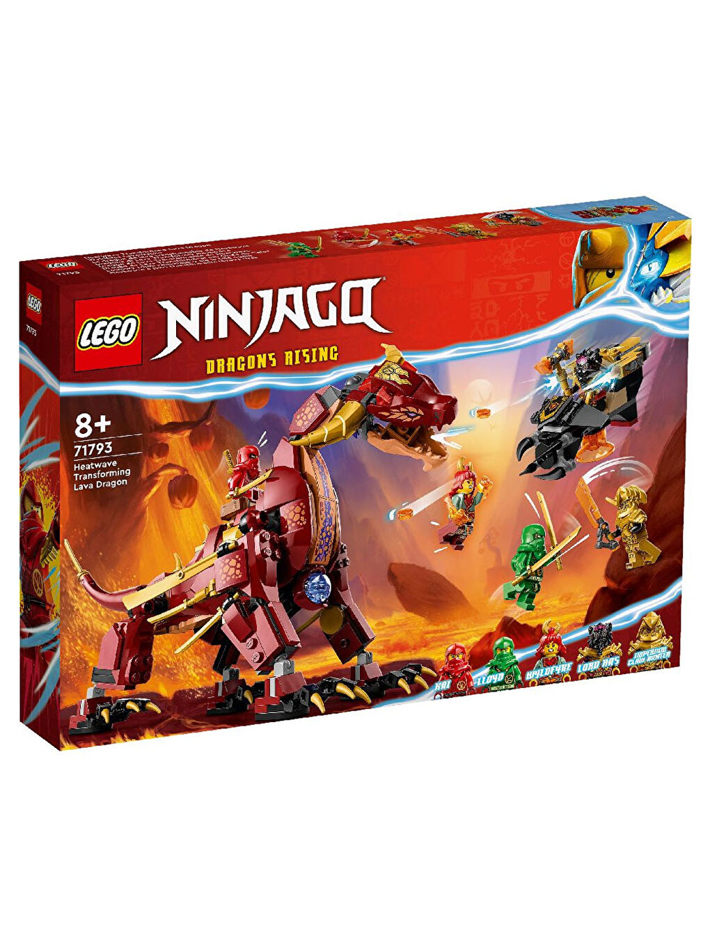 Lego Ninjago Heatwave Dönüşen Lav Ejderhası 71793 - 3