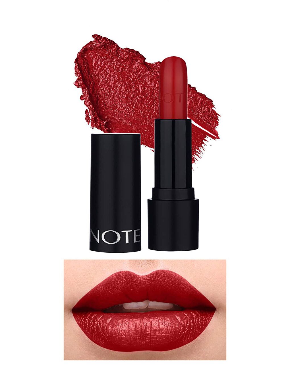 Note Cosmetique Kırmızı Deep Impact Lipstick Kremsi Dokulu Yarı Parlak Ruj 13 Impressive Red - Kırmızı - 1