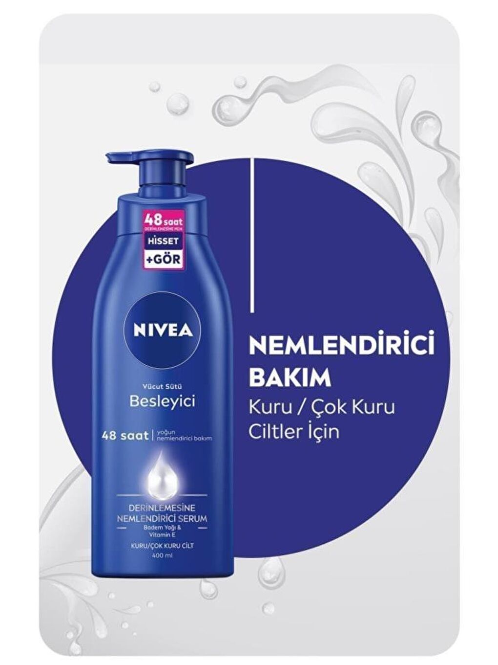 NIVEA Şeffaf Vücut Losyonu 400 ml, Makyaj Temizleme Suyu, Dudak Bakım Kremi, Yüz Kremi, El Kremi, Bez Çanta Hediy - 2