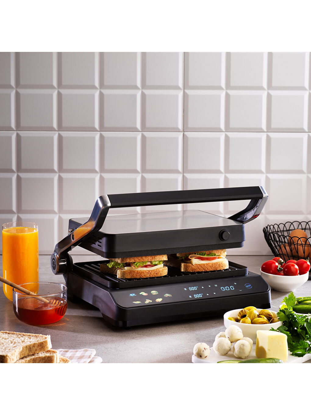DigiChef Izgara ve Tost Makinesi-Inox-1