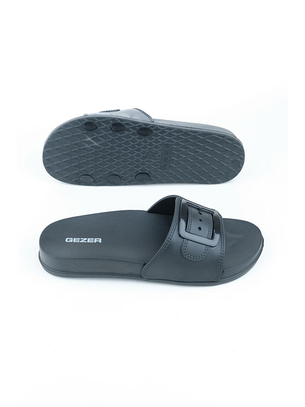 Siyah Yazlık Kadın Tek Toka Islak Zemine Uygun Terlik-4