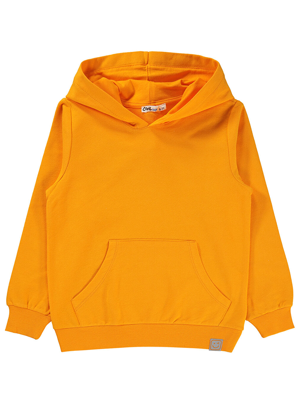 Civil Turuncu Erkek Çocuk Sweatshirt 6-9 Yaş Açık Oranj