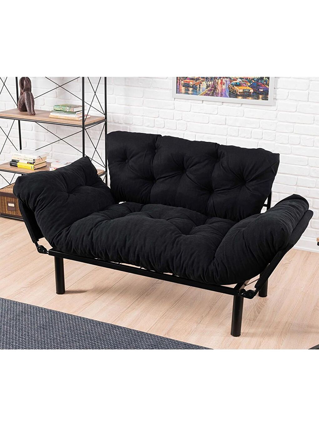 Nitta İkili Yataklı Koltuk - Siyah-6