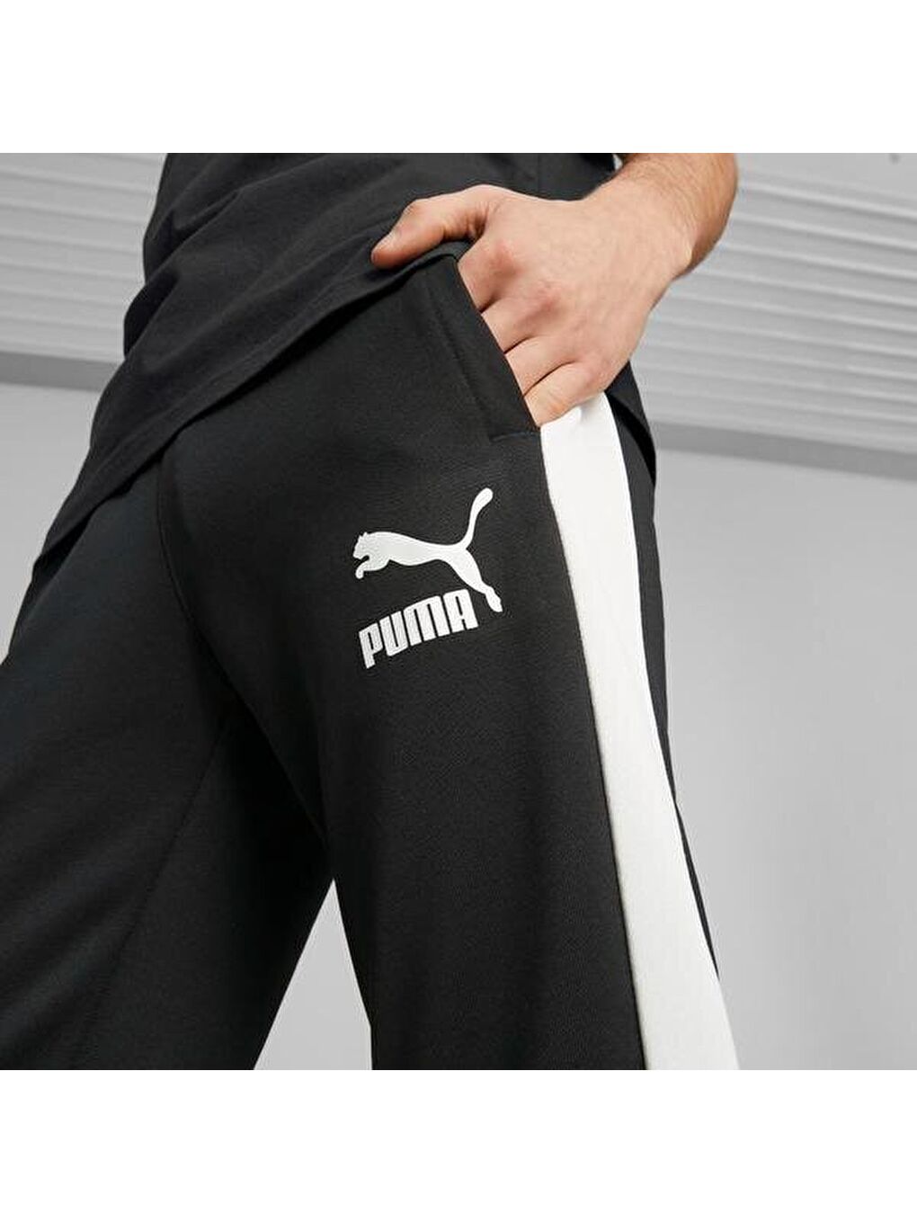 Iconic T7 Track Erkek Siyah Eşofman Altı-1