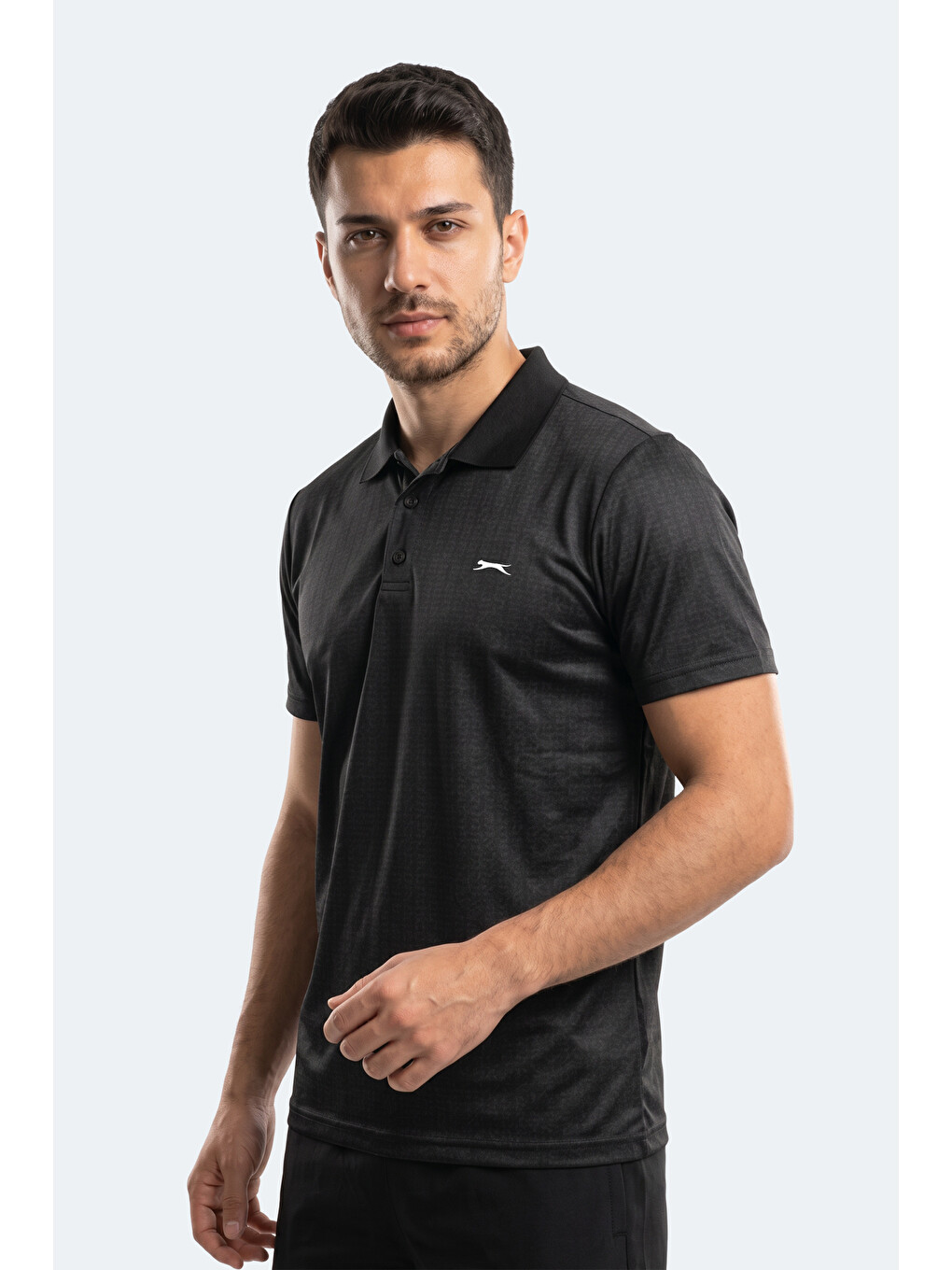 Robles Erkek Polo Yaka Siyah Tişört-4