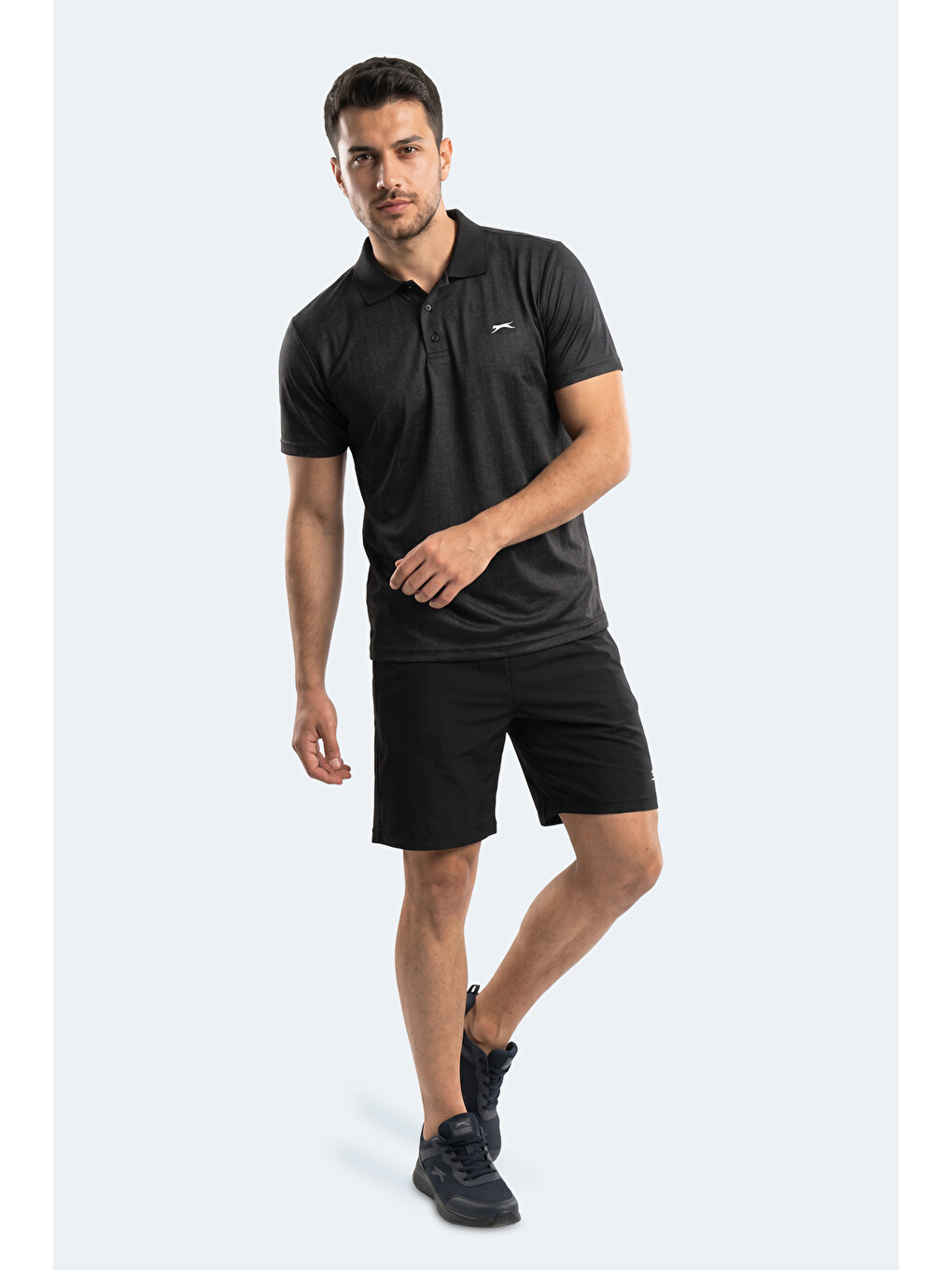 Robles Erkek Polo Yaka Siyah Tişört-5