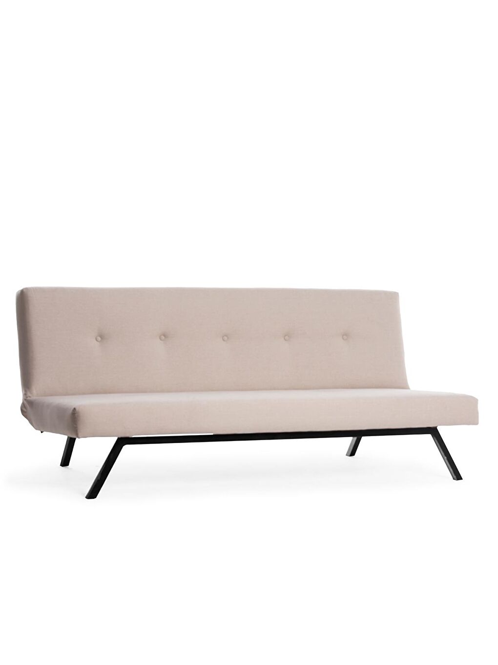 Ekru Zola Üçlü Yataklı Koltuk - Krem Keten