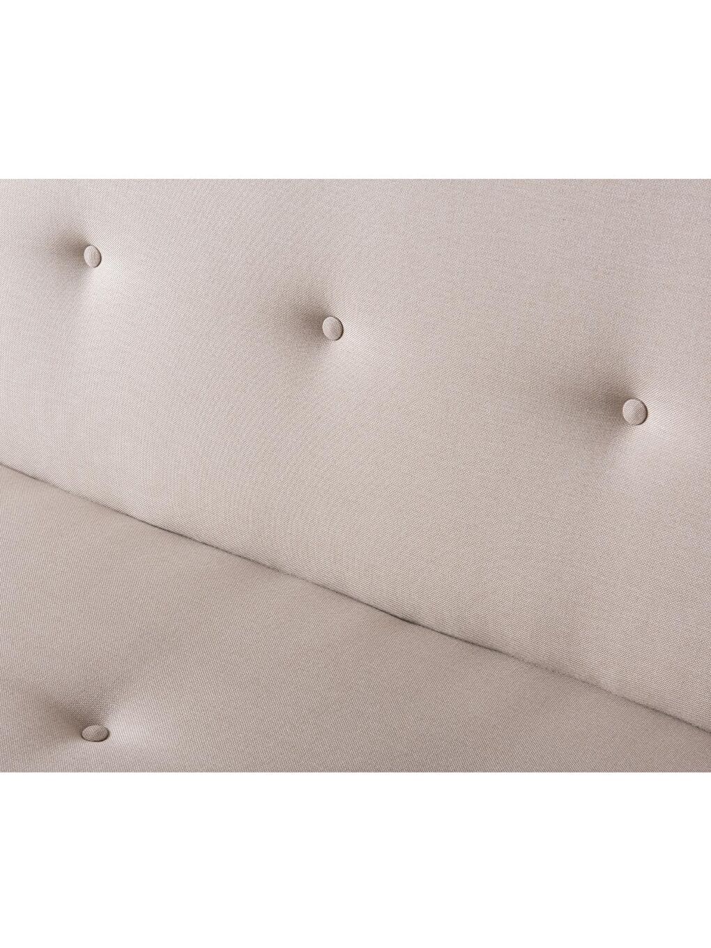 Ekru Zola Üçlü Yataklı Koltuk - Krem Keten-5