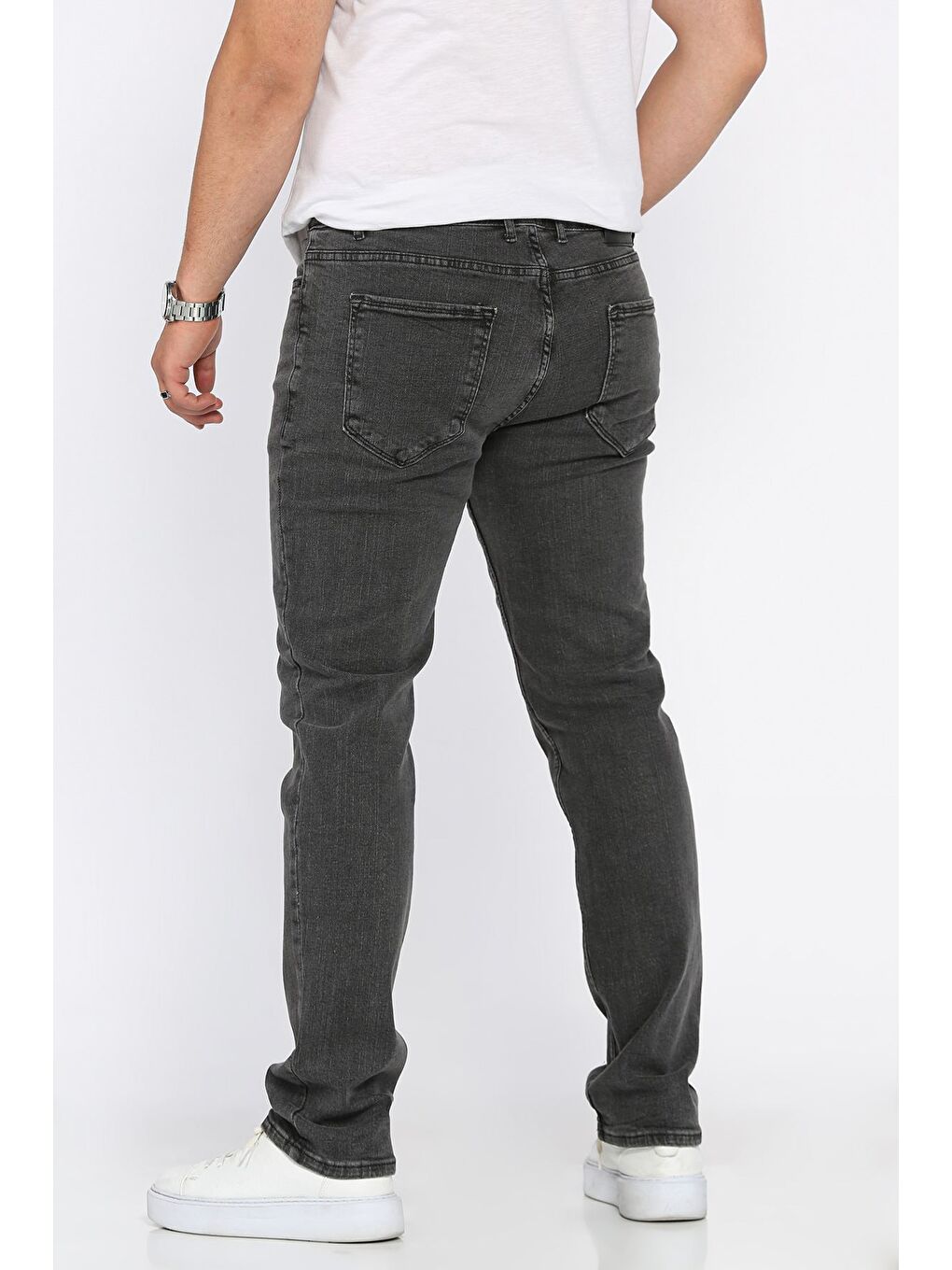 Gri Erkek Jean Pantolon-2