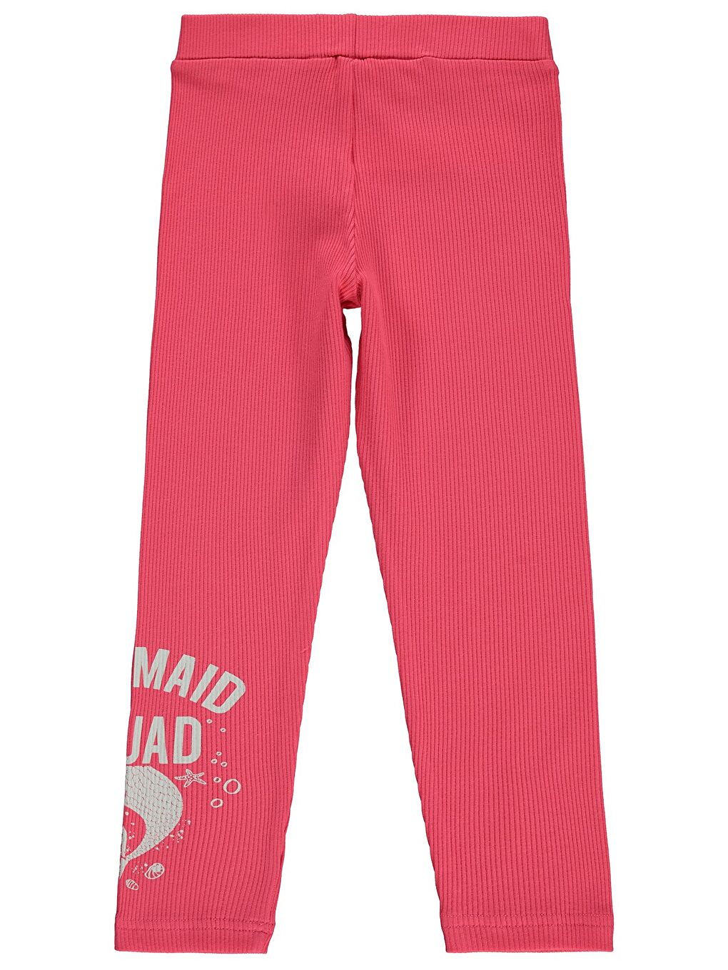 Girls Mermaid Baskılı 6-9 Yaş Tayt - Kırmızı-1