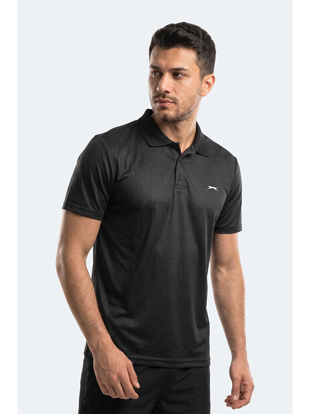 Robles Erkek Polo Yaka Siyah Tişört-6