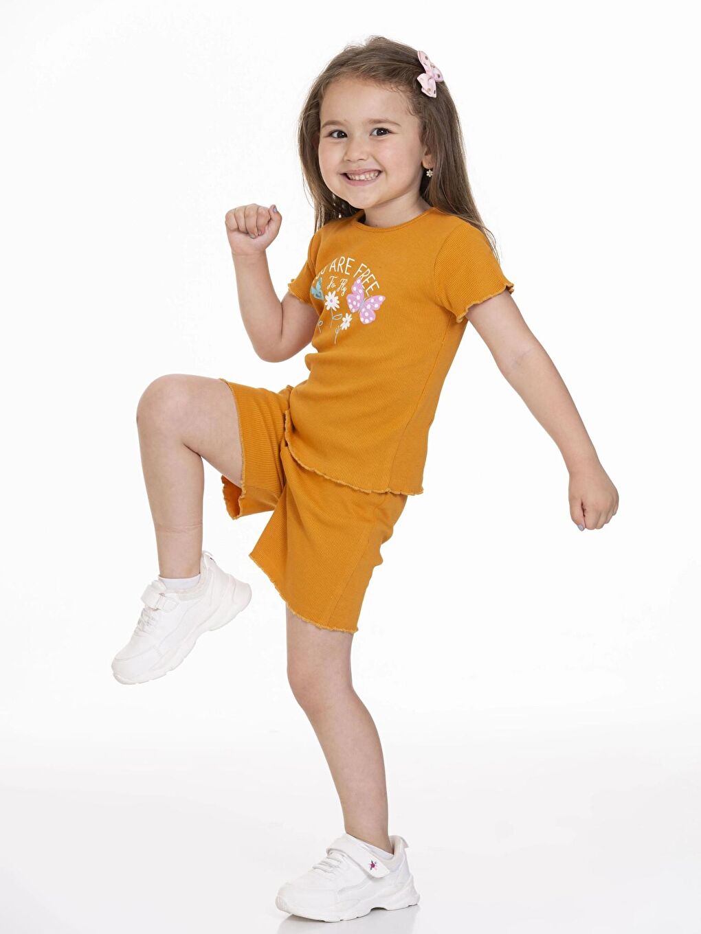 Sarı You Are Free Baskılı 2'li Takım 63118-2