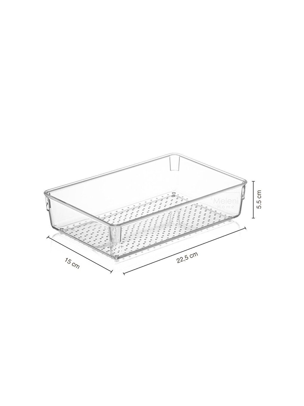 Meleni Home Beyaz Modüler Çekmece Içi Düzenleyici, Makyaj Takı Düzenleyici - Ofis Masaüstü Organizer 22,5 X 15 Cm