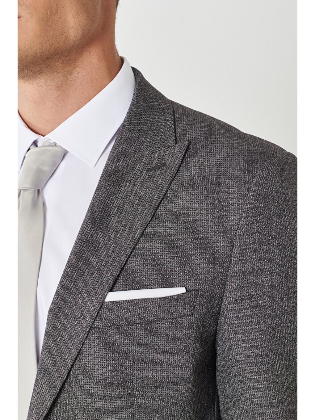 Erkek Bordo Standart Fit Dar Kesim Kırlangıç Yaka Desenli Takım Elbise-2