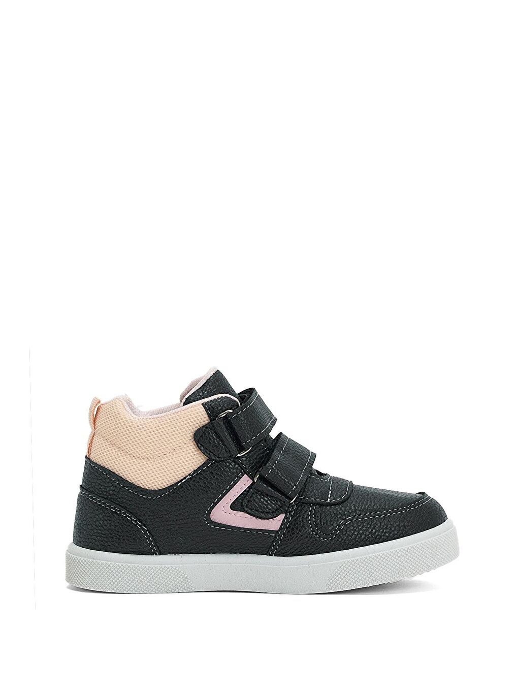 Çocuk Unisex Lacivert Pembe Rahat Kalıp Cırtlı Spor Ayakkabı-1