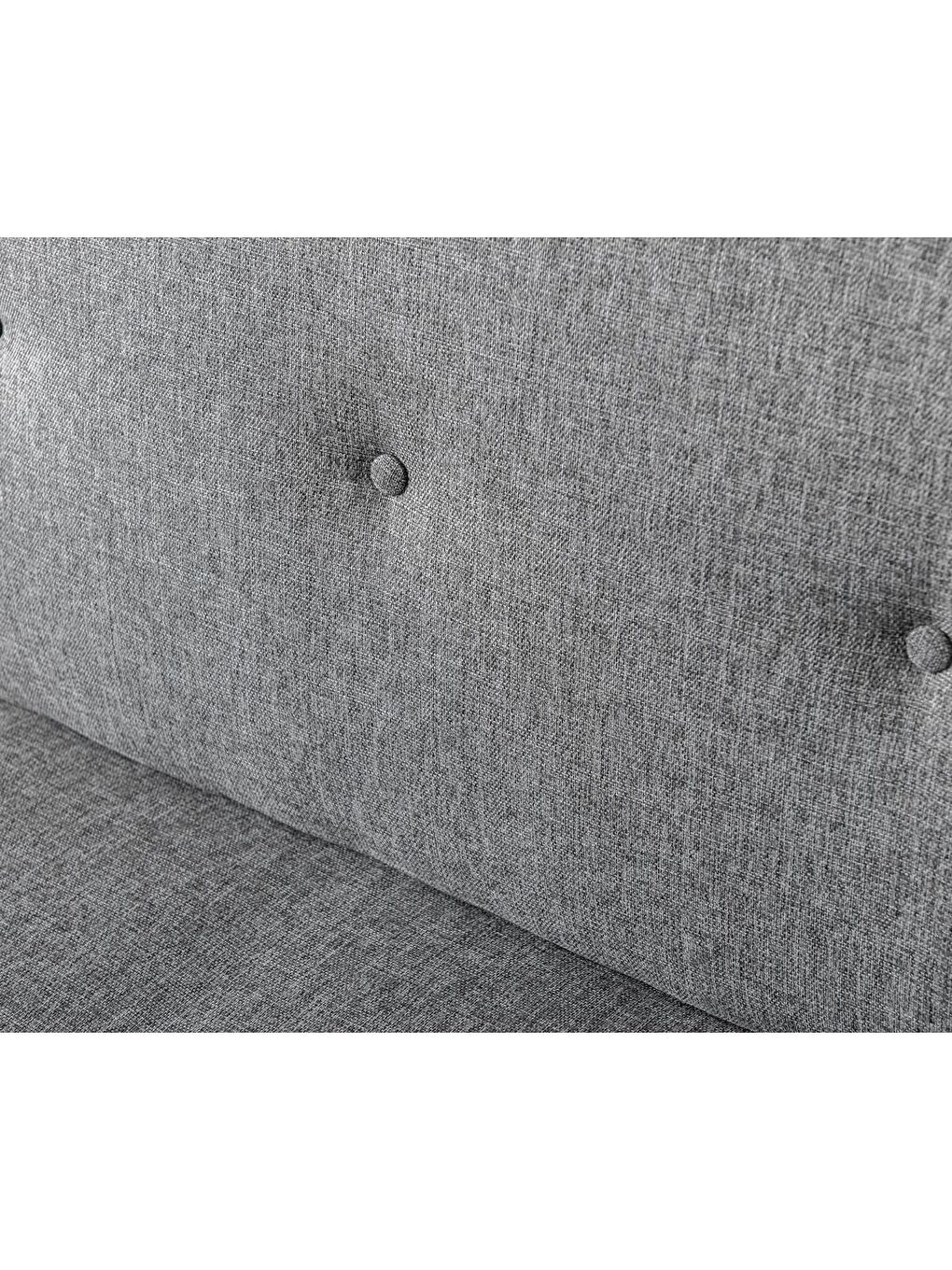 Zola Üçlü Yataklı Koltuk - Açık Gri Keten-5