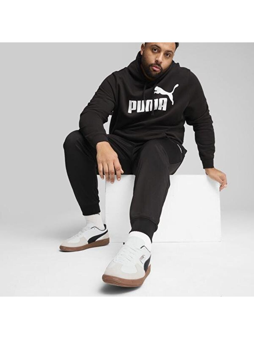 Essentials No 1 Logo Poly Erkek Siyah Eşofman Altı-2