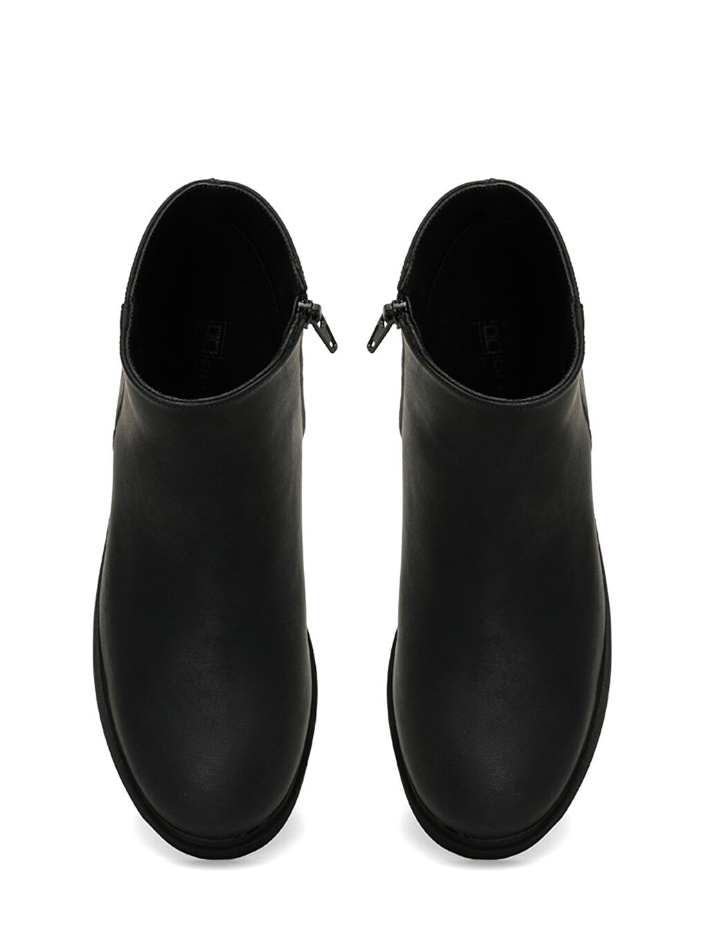 24K-593 4PR Siyah Kadın Düz Bot-3