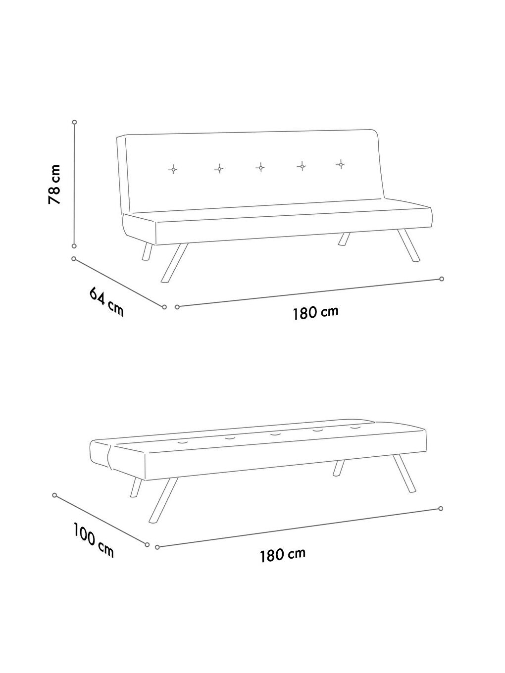 Zola Üçlü Yataklı Koltuk - Soho Petrol-8