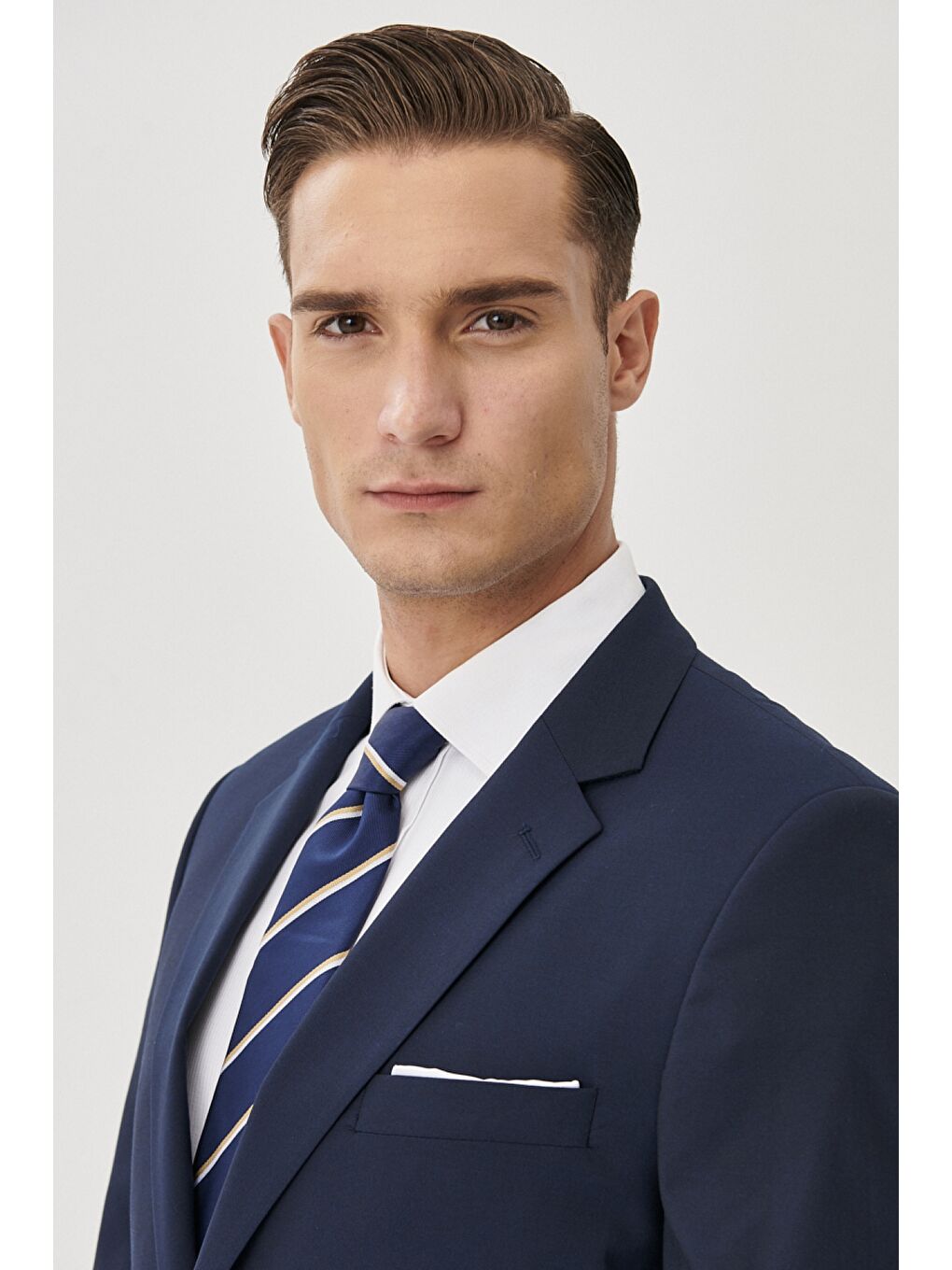 Erkek Lacivert Regular Fit Takım Elbise-1