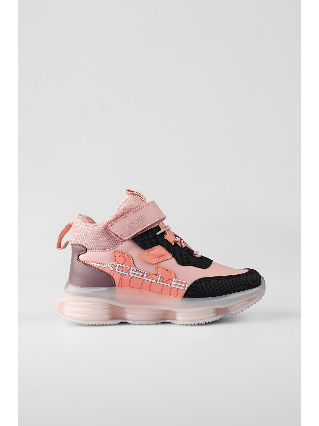 Pembe Heel Havalı Taban Kız Çocuk Pudra Bot-3