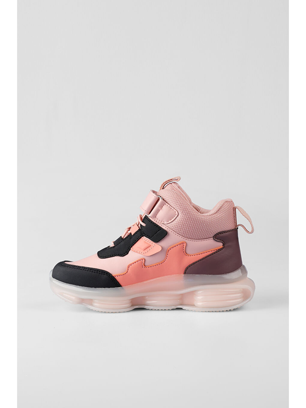 Pembe Heel Havalı Taban Kız Çocuk Pudra Bot-4