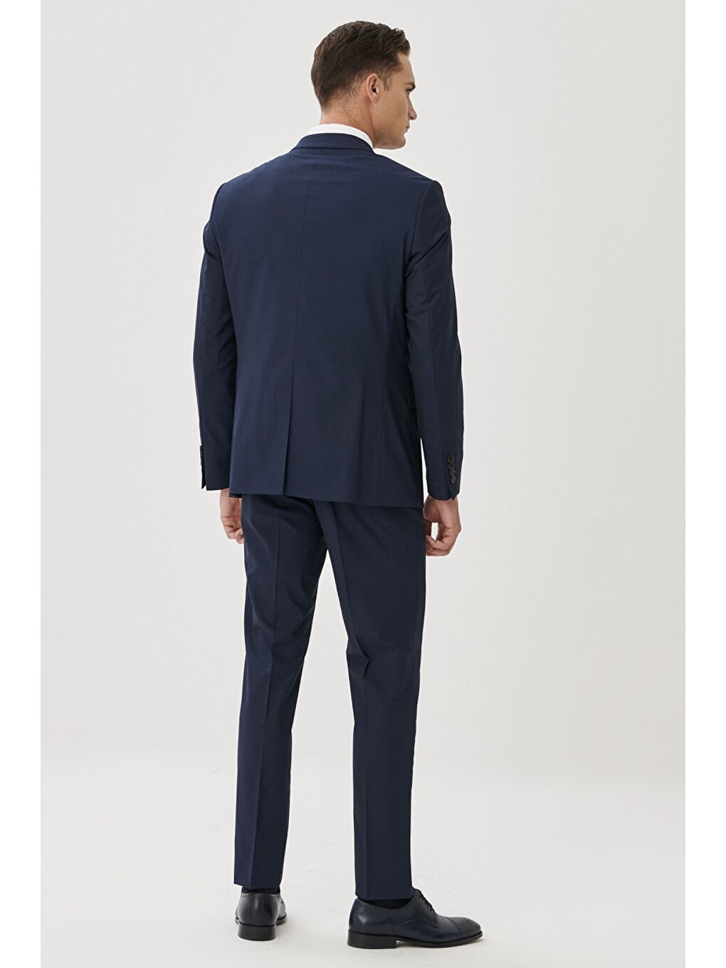 Erkek Lacivert Regular Fit Takım Elbise-3