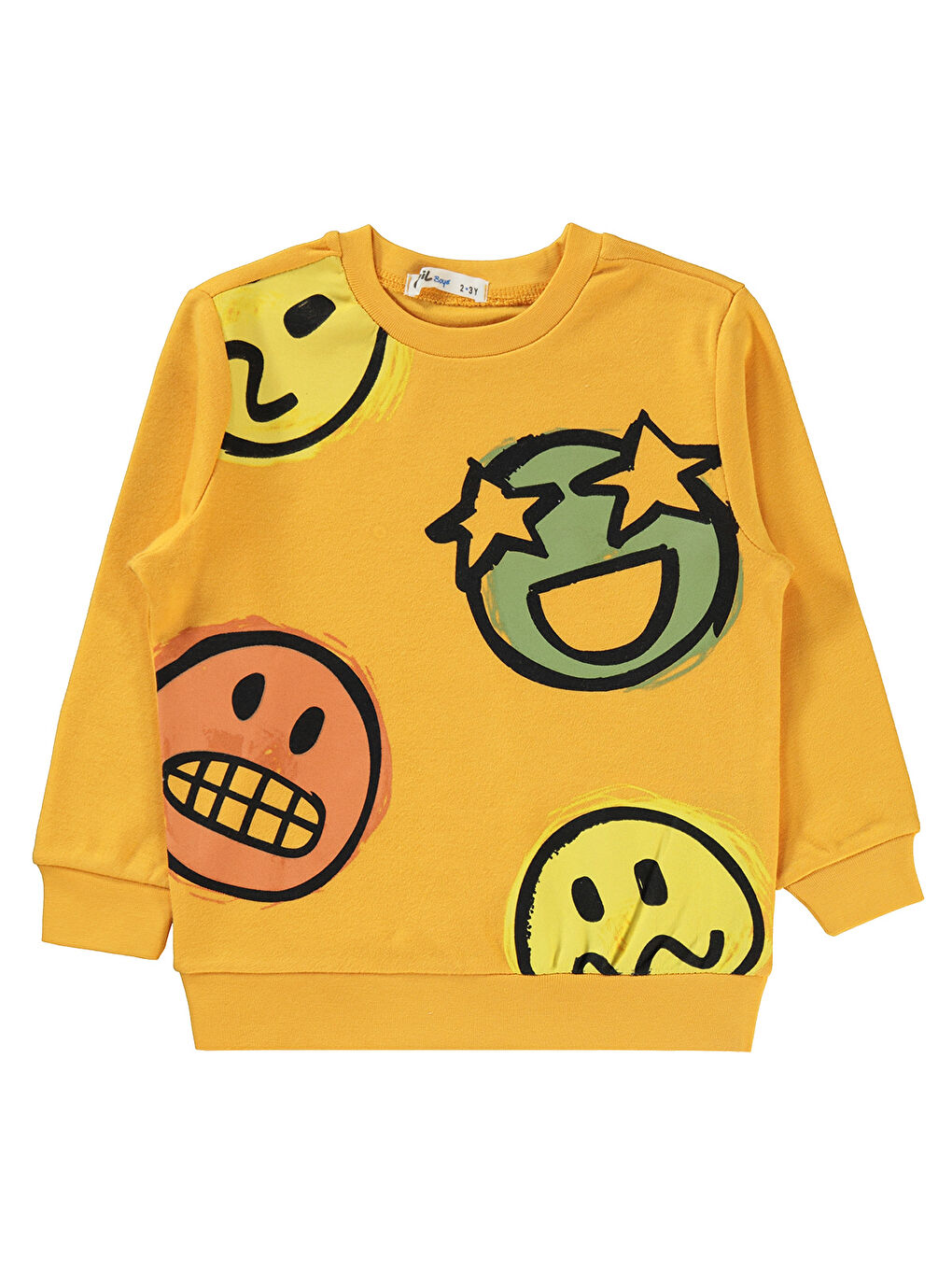 Civil Kahverengi Boys Erkek Çocuk Sweatshirt 2-5 Yaş Hardal