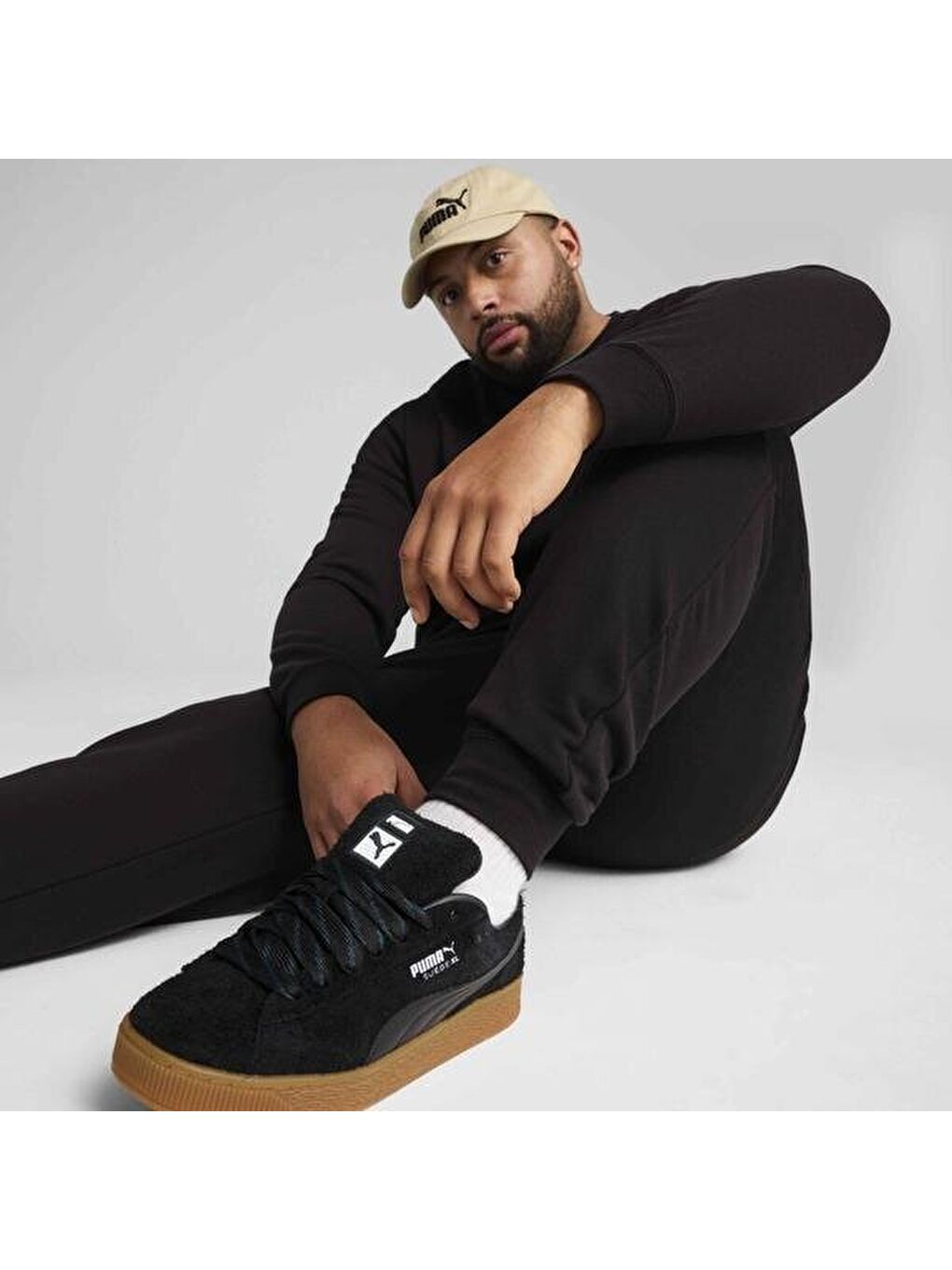 Essentials No 1 Logo Erkek Siyah Eşofman Altı-3