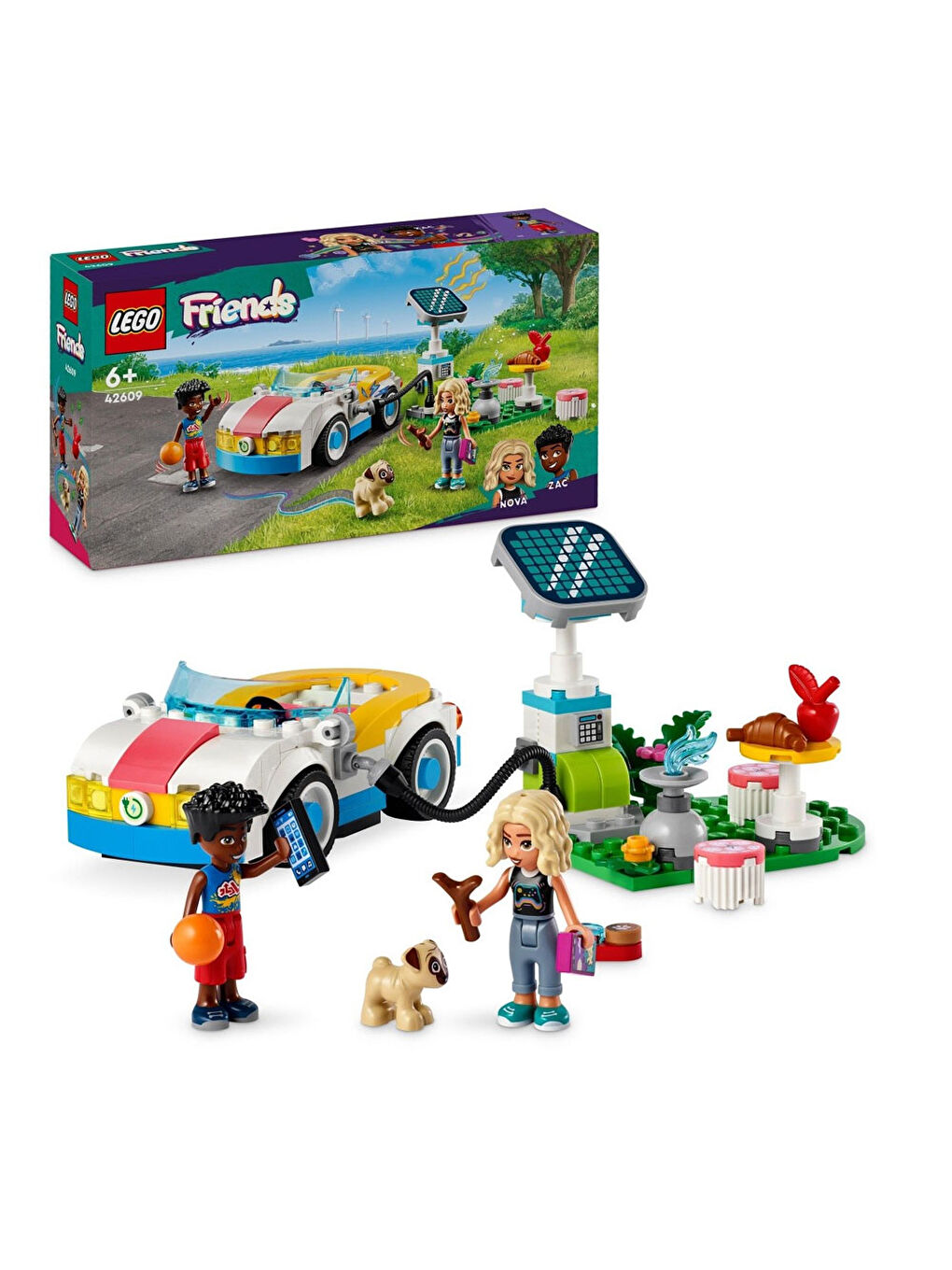 Lego Renksiz Friends Elektrikli Araba Ve Şarj İstasyonu 42609