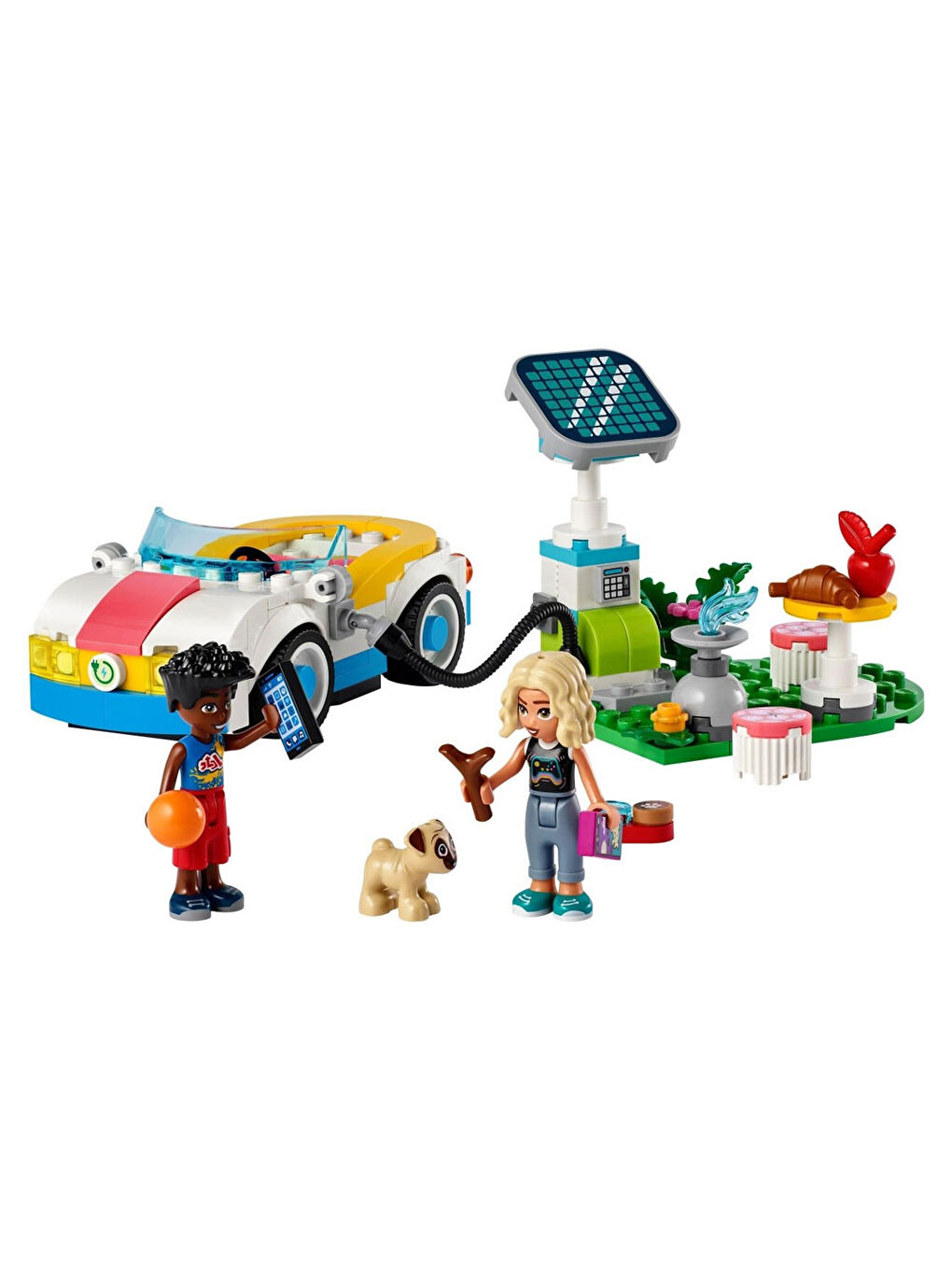 Lego Renksiz Friends Elektrikli Araba Ve Şarj İstasyonu 42609 - 1