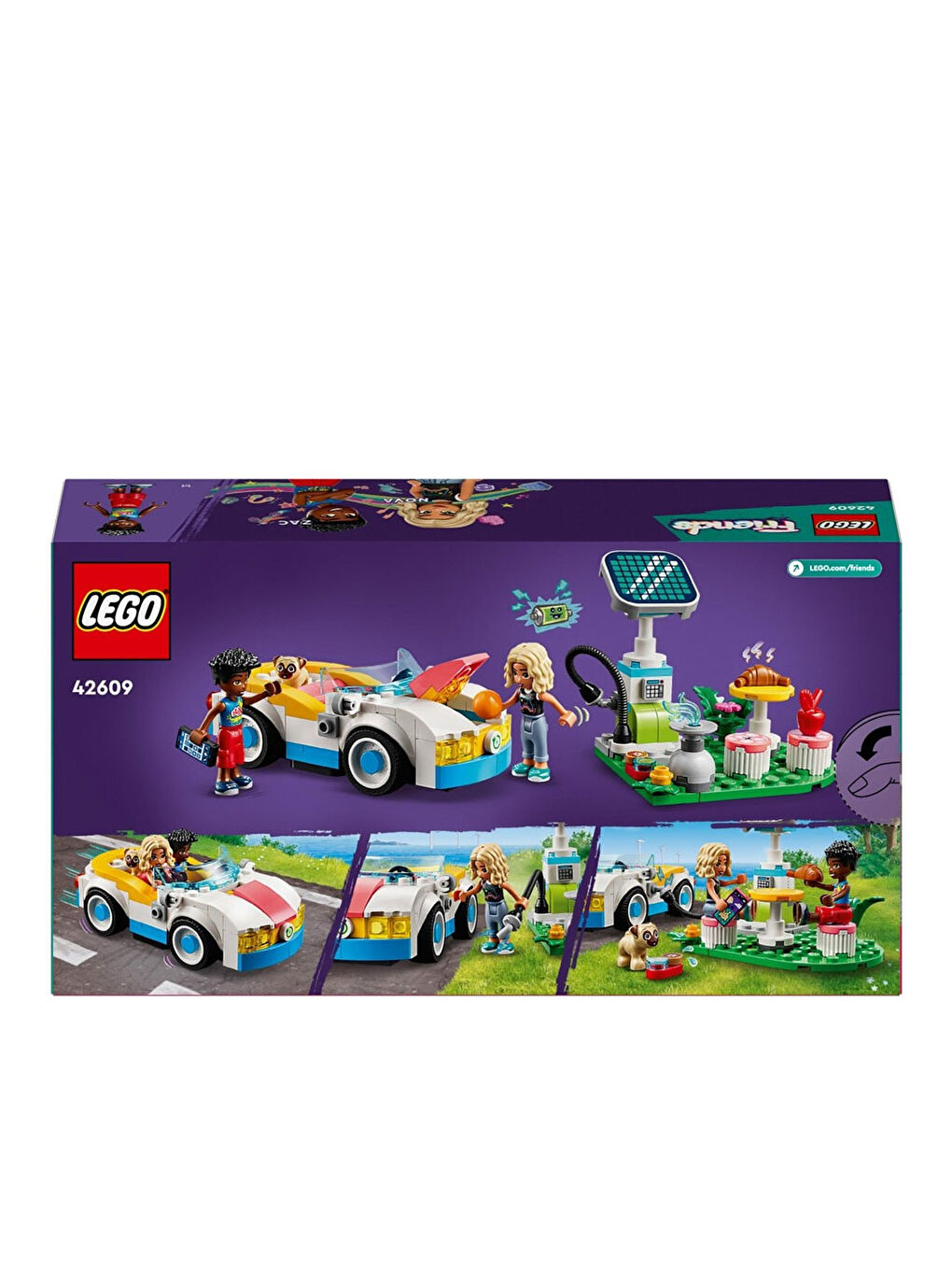 Lego Renksiz Friends Elektrikli Araba Ve Şarj İstasyonu 42609 - 2