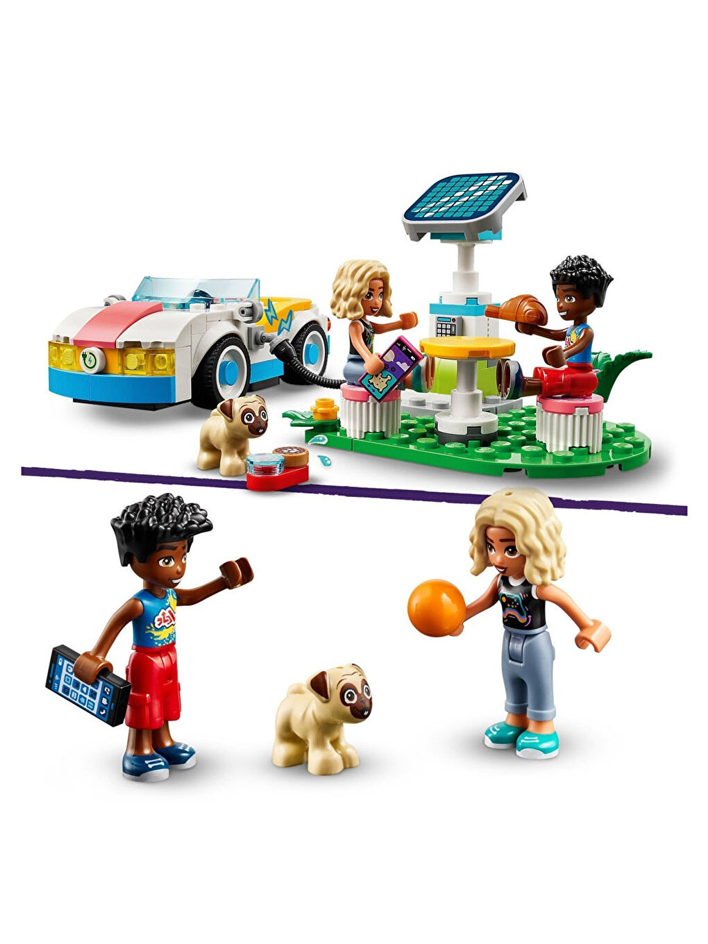 Lego Renksiz Friends Elektrikli Araba Ve Şarj İstasyonu 42609 - 3