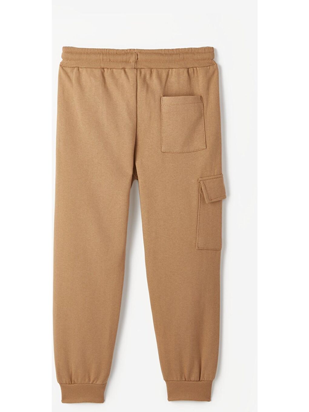 Kahverengi Erkek Çocuk Kışlık Kargo Cepli Eşofman Altı-1