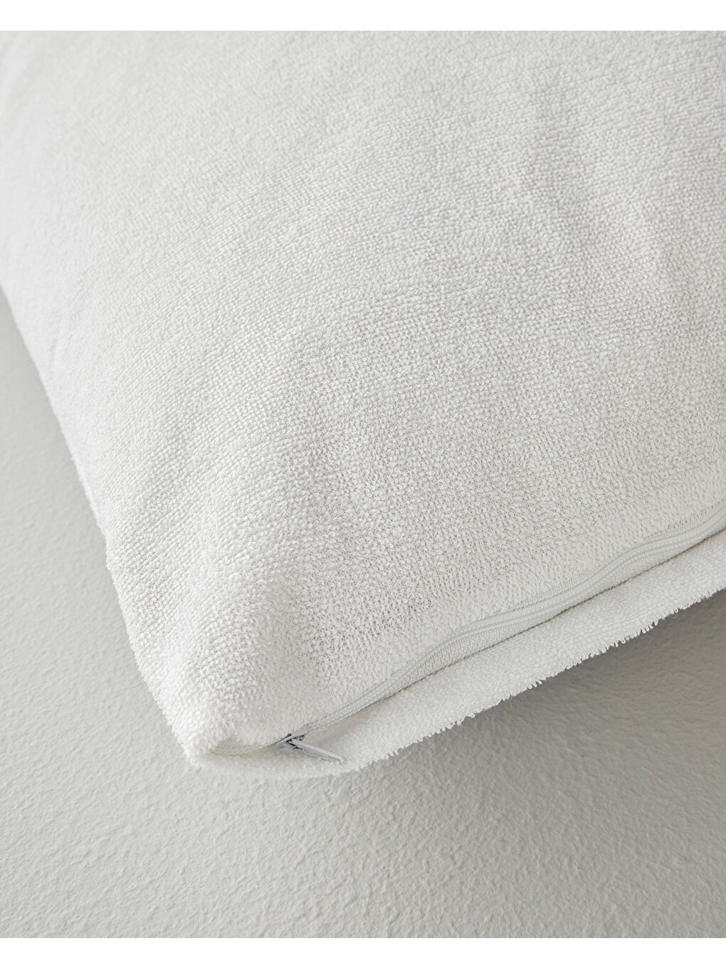 Comfort Pamuklu Sıvı Geçirmez Alez Yastık Kılıfı Beyaz-2
