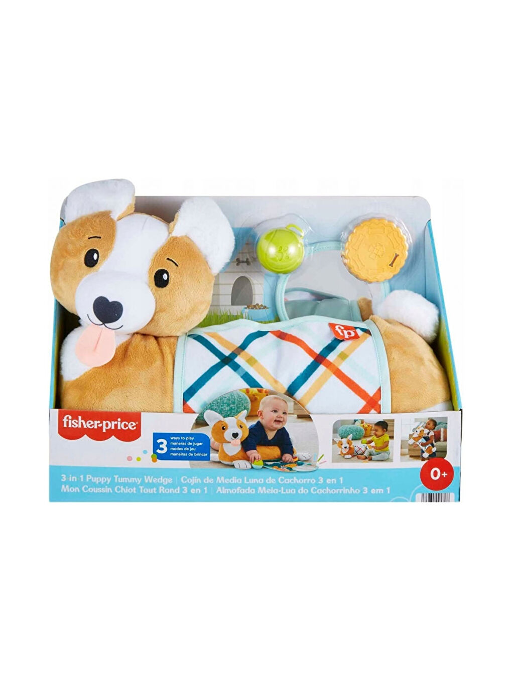 FISHER PRICE Karışık Fisher-Price 3ü 1 Arada Köpekçik Uzanma Yastığı - 1