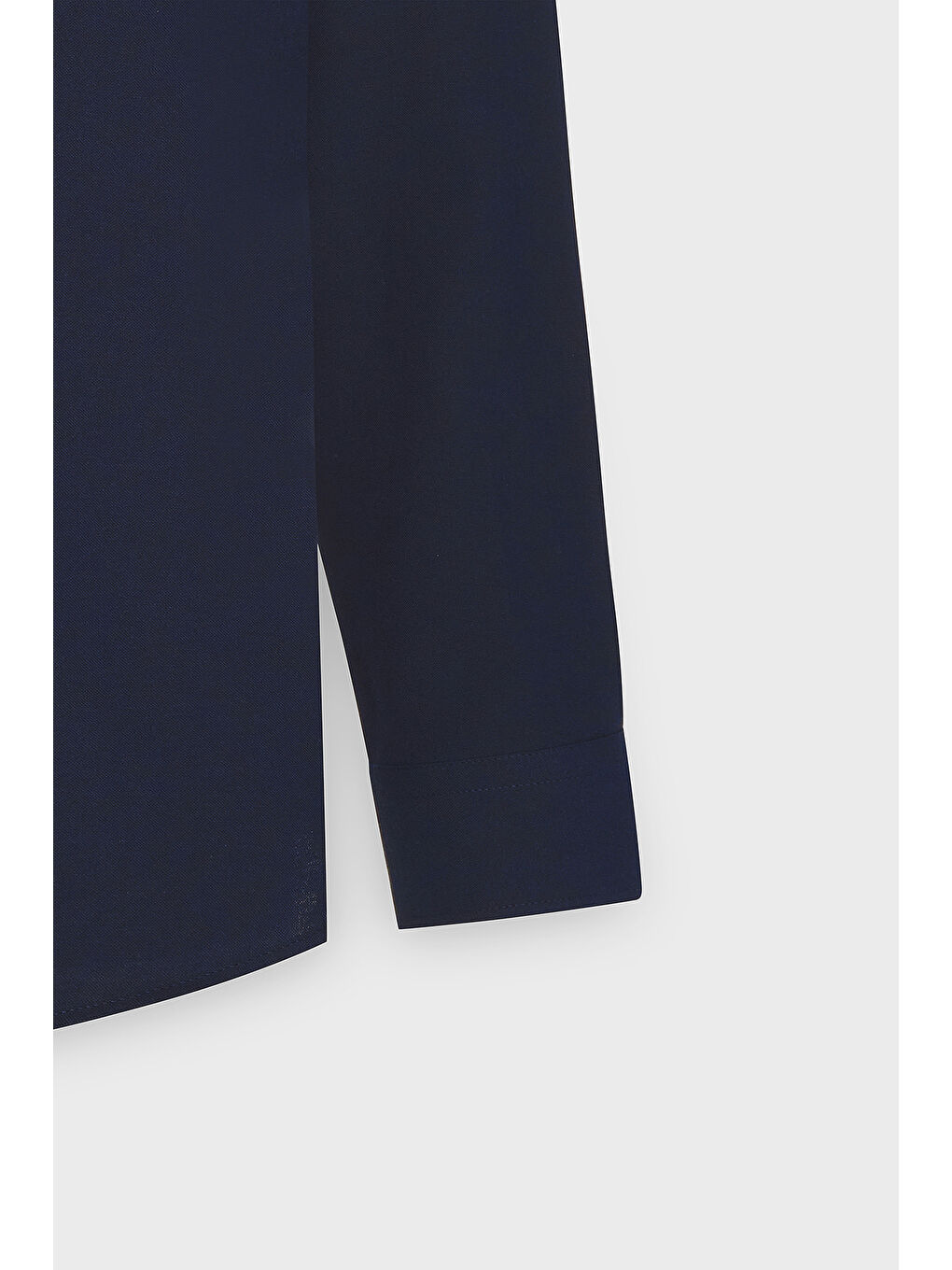 Erkek Koyu Lacivert Slim Fit Dar Kesim Düğmeli Yaka Pamuklu Oxford Gömlek-8